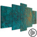 Canvas Azure Mirror - Dark Green Abstraction With Bright Accents 151432 additionalThumb 6