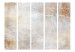 Room Divider Artistic Poem - Abstract Background With Light Beige Colors II [Room Dividers] 151732 additionalThumb 3