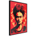 Wall Poster Portrait of Frida - A Poster-Like Representation of the Painter on a Red Background 152232 additionalThumb 5