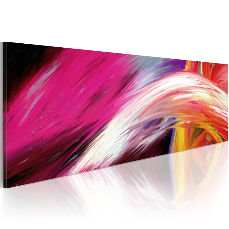 Canvas Colours of Optimism (1-piece) - Abstraction with a colourful wave effect 48432 additionalImage 2