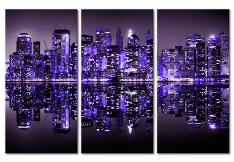 Canvas Art Print Electrifying violet Manhattan 58332