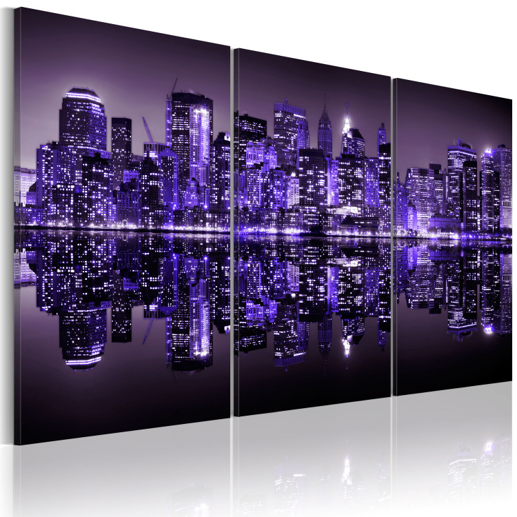 Canvas Art Print Electrifying violet Manhattan 58332 additionalImage 2