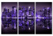 Canvas Art Print Electrifying violet Manhattan 58332