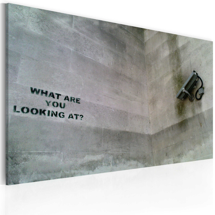 Canvas Print What are you looking at? (Banksy) 58932 additionalImage 2