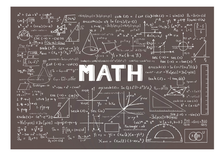 Photo Wallpaper Mathematics - blackboard with writing and mathematical formulas for a room 90332 additionalImage 1
