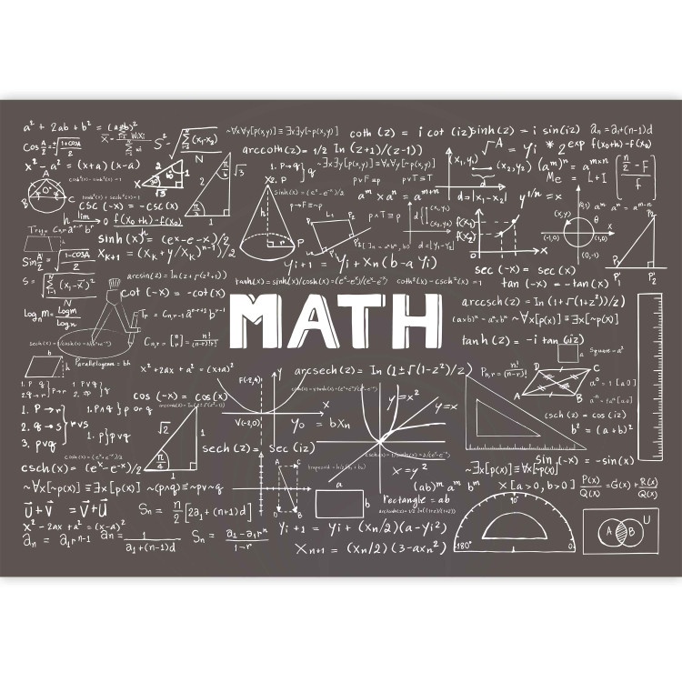 Photo Wallpaper Mathematics - blackboard with writing and mathematical formulas for a room 90332 additionalImage 3