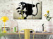Canvas Art Print Monkey TNT Detonator by Banksy (3-part) - urban mural with a monkey 94332 additionalThumb 3