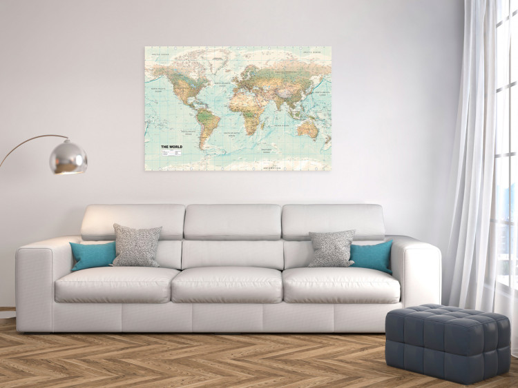 Decorative Pinboard World Map: Beautiful World [Cork Map] 98032 additionalImage 4