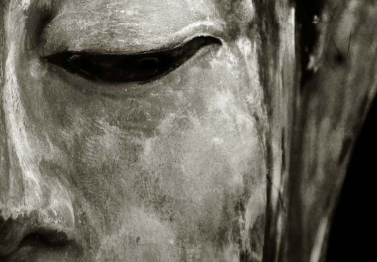 Canvas Buddha's Dream (3-piece) - Oriental Zen Style Sculpture on Black Background 106742 additionalImage 4