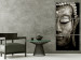 Canvas Buddha's Dream (3-piece) - Oriental Zen Style Sculpture on Black Background 106742 additionalThumb 3