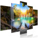 Canvas Print Turquoise Lake (5 Parts) Wide 108442 additionalThumb 2
