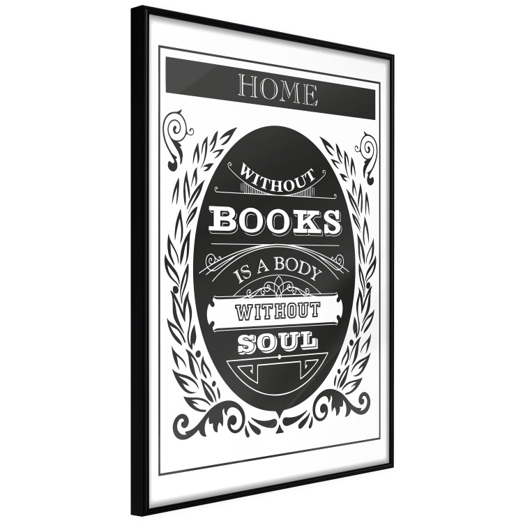 Wall Poster Without Books is a Body Without Soul - vintage composition with text 114642 additionalImage 10