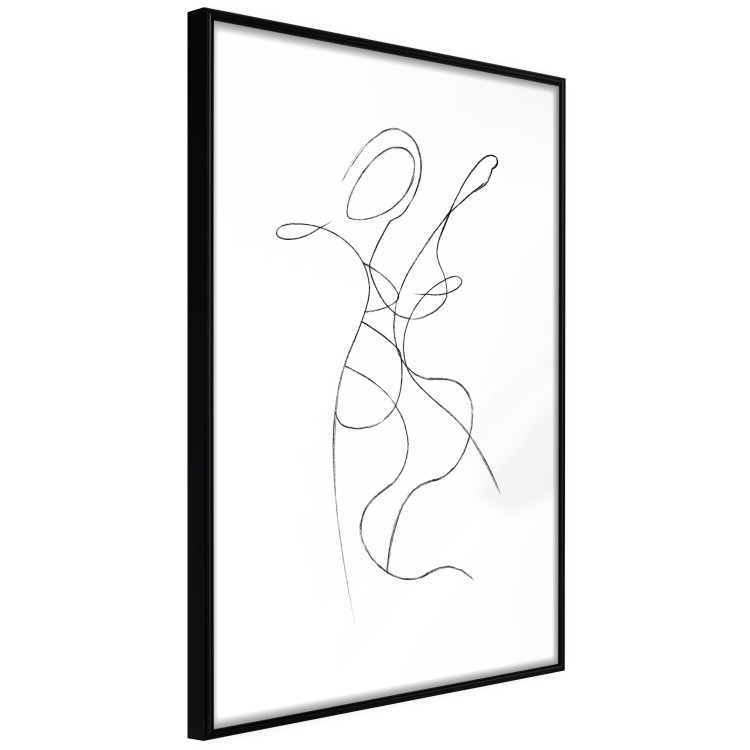 Poster Couple Embrace - black and white romantic composition with lovers 115242 additionalImage 13