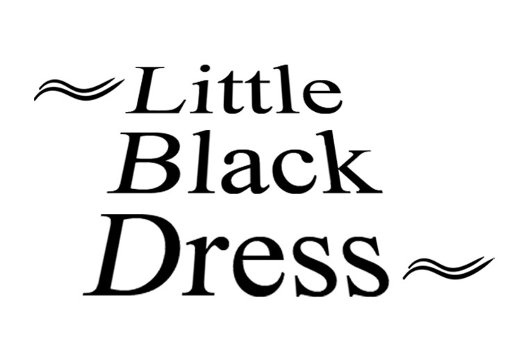 Wall Poster Little Black Dress - black and white composition with English texts 116442 additionalImage 6