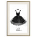 Wall Poster Little Black Dress - black and white composition with English texts 116442 additionalThumb 19