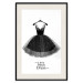 Wall Poster Little Black Dress - black and white composition with English texts 116442 additionalThumb 18