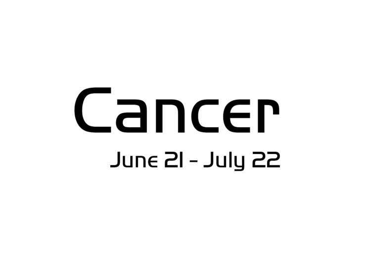 Canvas Art Print Cancer sign - modern composition with lettering on white background 117042 additionalImage 4