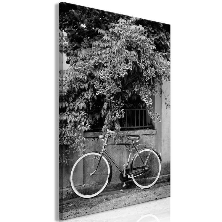 Canvas Art Print Bicycle and Flowers (1 Part) Vertical 117742 additionalImage 2