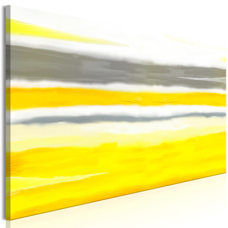 Canvas Print Artist's Paints (1-part) - Yellow Inspirations in Abstract Art 117942 additionalImage 2