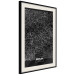 Wall Poster Dark Map of Berlin - black and white composition with the German city 118142 additionalThumb 3