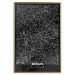 Wall Poster Dark Map of Berlin - black and white composition with the German city 118142 additionalThumb 16