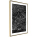 Wall Poster Dark Map of Berlin - black and white composition with the German city 118142 additionalThumb 8