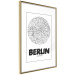 Poster Retro Berlin - black and white map of the capital of Germany with English texts 118442 additionalThumb 6