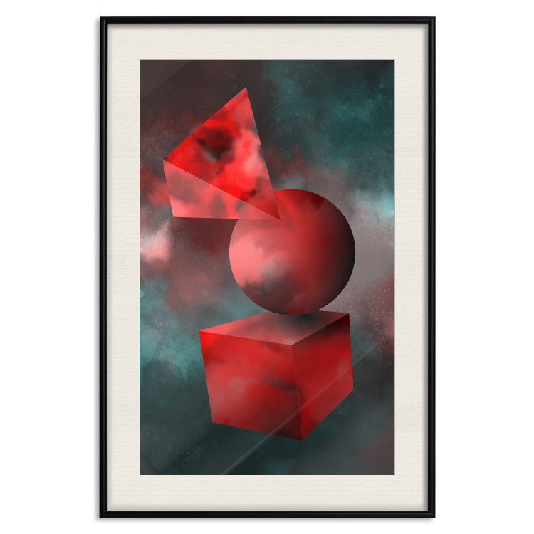Poster Geometric Cosmos - colorful abstraction with geometric figures 118942 additionalImage 26