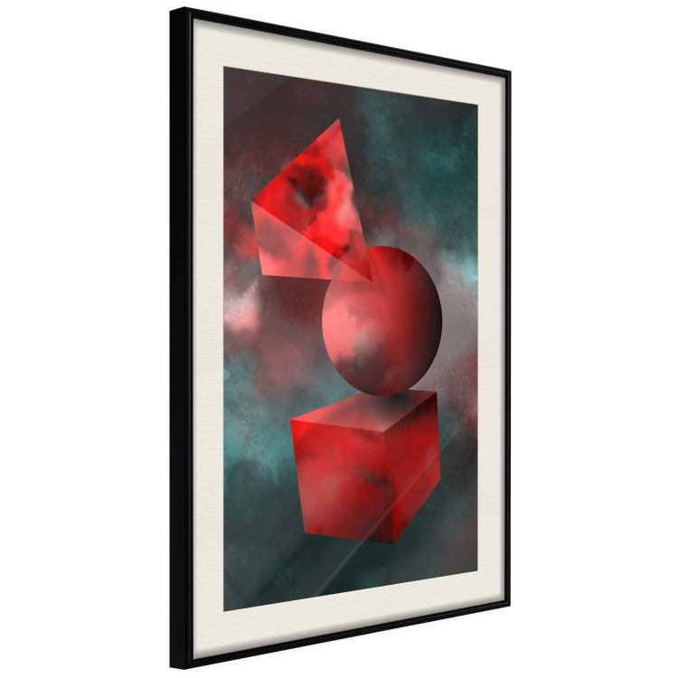 Poster Geometric Cosmos - colorful abstraction with geometric figures 118942 additionalImage 3