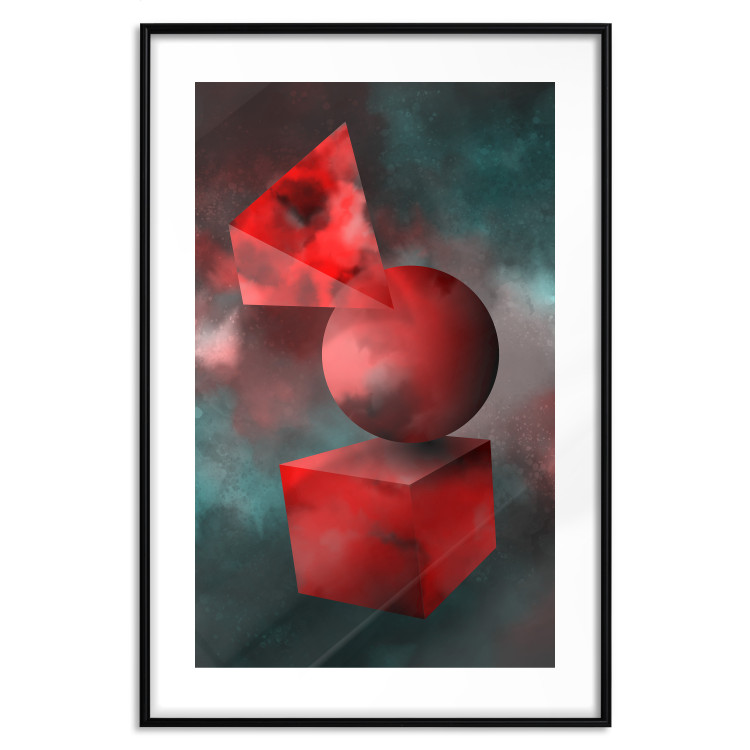 Poster Geometric Cosmos - colorful abstraction with geometric figures 118942 additionalImage 18