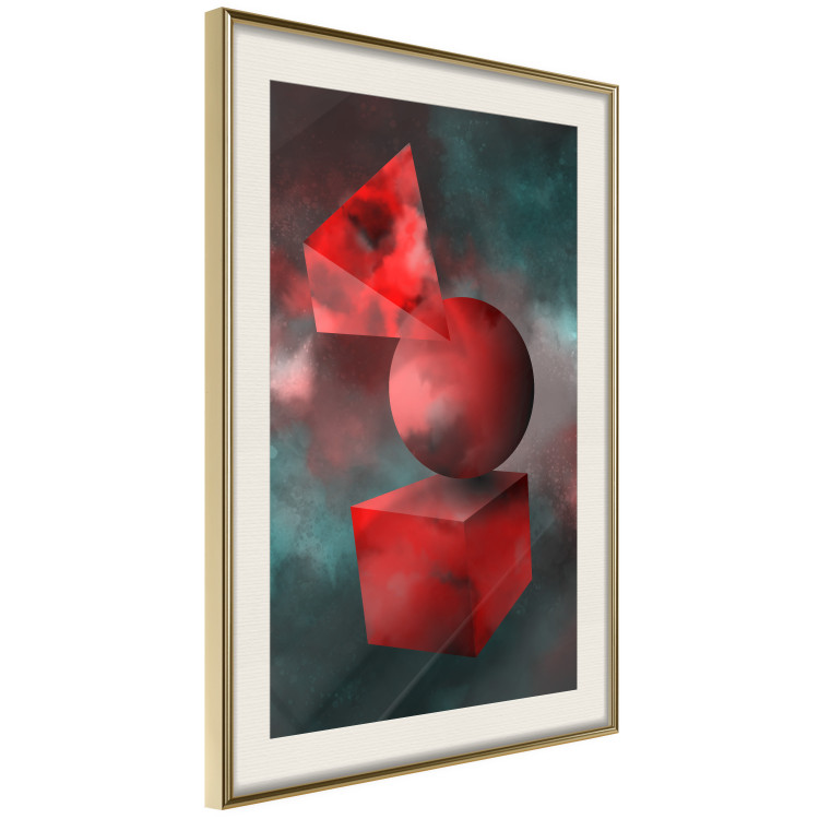 Poster Geometric Cosmos - colorful abstraction with geometric figures 118942 additionalImage 2