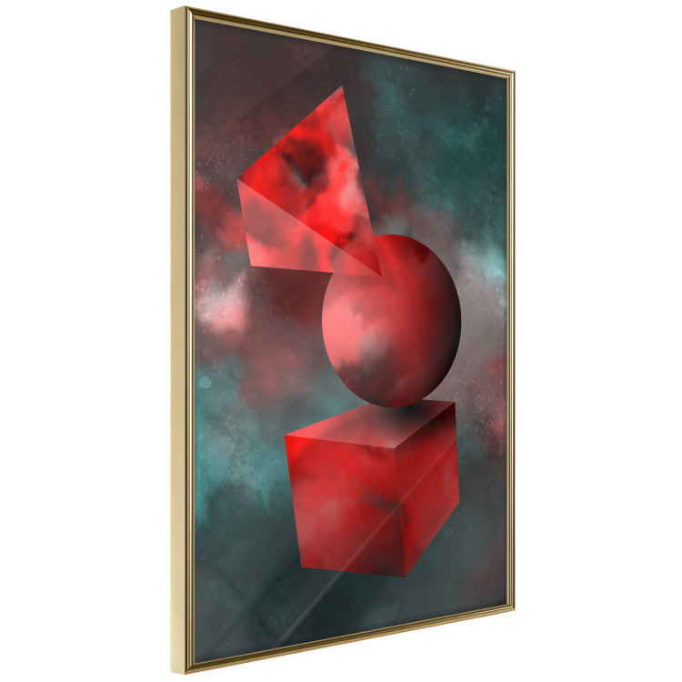 Poster Geometric Cosmos - colorful abstraction with geometric figures 118942 additionalImage 12