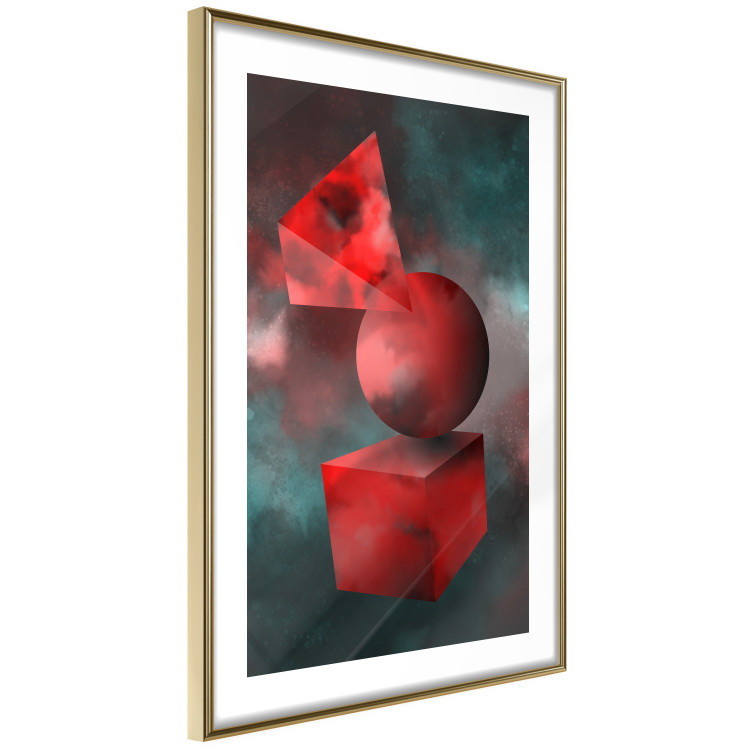 Poster Geometric Cosmos - colorful abstraction with geometric figures 118942 additionalImage 6