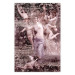 Wall Poster Romantic Ambush - woman against the backdrop of angelic figures in a retro style 122642