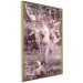 Wall Poster Romantic Ambush - woman against the backdrop of angelic figures in a retro style 122642 additionalThumb 14