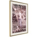 Wall Poster Romantic Ambush - woman against the backdrop of angelic figures in a retro style 122642 additionalThumb 2