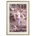 Wall Poster Romantic Ambush - woman against the backdrop of angelic figures in a retro style 122642 additionalThumb 22