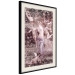 Wall Poster Romantic Ambush - woman against the backdrop of angelic figures in a retro style 122642 additionalThumb 3