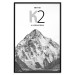 Wall Poster K2 - English captions on black and white mountain landscape backdrop 123742 additionalThumb 18