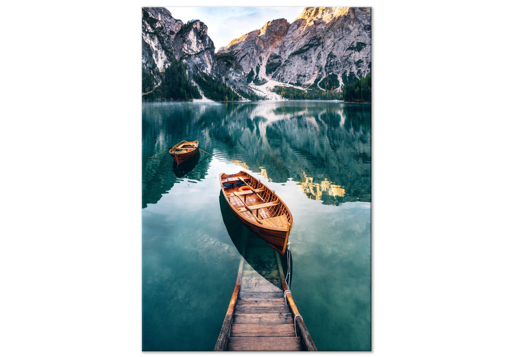 Large canvas print Boats In Dolomites [Large Format] 125442