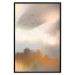 Wall Poster Nostalgia - abstract landscape of birds in the sky in golden hues 126242 additionalThumb 17