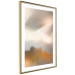 Wall Poster Nostalgia - abstract landscape of birds in the sky in golden hues 126242 additionalThumb 6