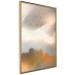 Wall Poster Nostalgia - abstract landscape of birds in the sky in golden hues 126242 additionalThumb 12