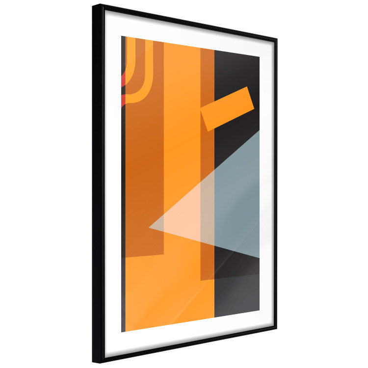 Wall Poster Neons - abstract composition of geometric figures on a black background 126642 additionalImage 12