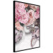 Wall Poster Give a Kiss - abstract portrait of a woman surrounded by light roses 127242 additionalThumb 13