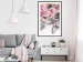 Wall Poster Give a Kiss - abstract portrait of a woman surrounded by light roses 127242 additionalThumb 23