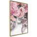 Wall Poster Give a Kiss - abstract portrait of a woman surrounded by light roses 127242 additionalThumb 12