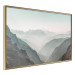 Poster Mountain Horizon - landscape of rocky mountains with a gentle misty glow 129842 additionalThumb 12