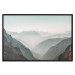 Poster Mountain Horizon - landscape of rocky mountains with a gentle misty glow 129842 additionalThumb 16