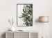 Wall Poster Happy Kiss - leafy plant with flowers on a gray background 130742 additionalThumb 4